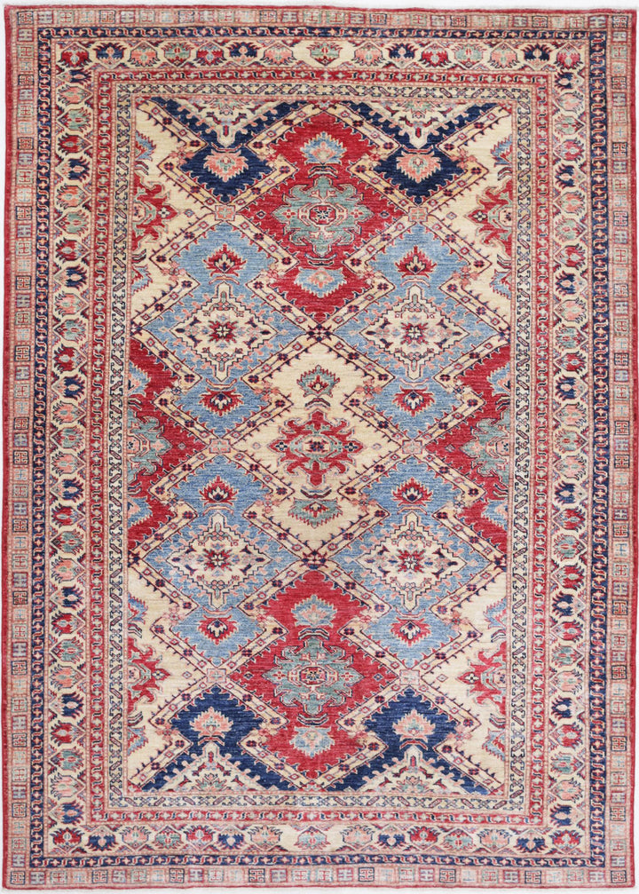 Hand Knotted Royal Kazak Wool Rug 5' 6" x 7' 10" - No. AT24339