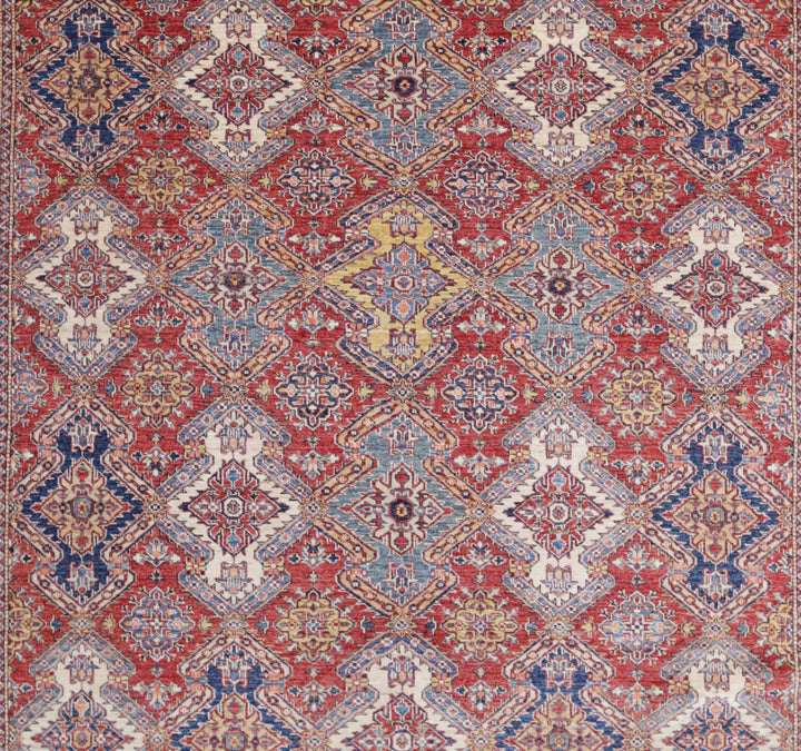 Hand Knotted Royal Kazak Wool Rug 9' 10" x 13' 9" - No. AT55433