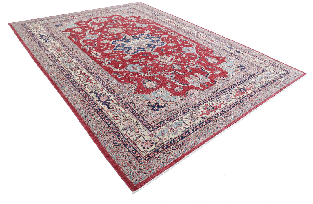 Hand Knotted Royal Kazak Wool Rug 8' 11" x 11' 11" - No. AT45782