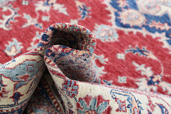 Hand Knotted Royal Kazak Wool Rug 8' 11" x 11' 11" - No. AT45782