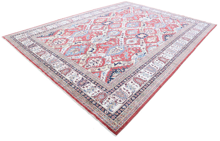 Hand Knotted Royal Kazak Wool Rug 9' 11" x 13' 6" - No. AT71558