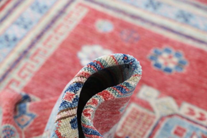 Hand Knotted Royal Kazak Wool Rug 4' 7" x 6' 9" - No. AT31867