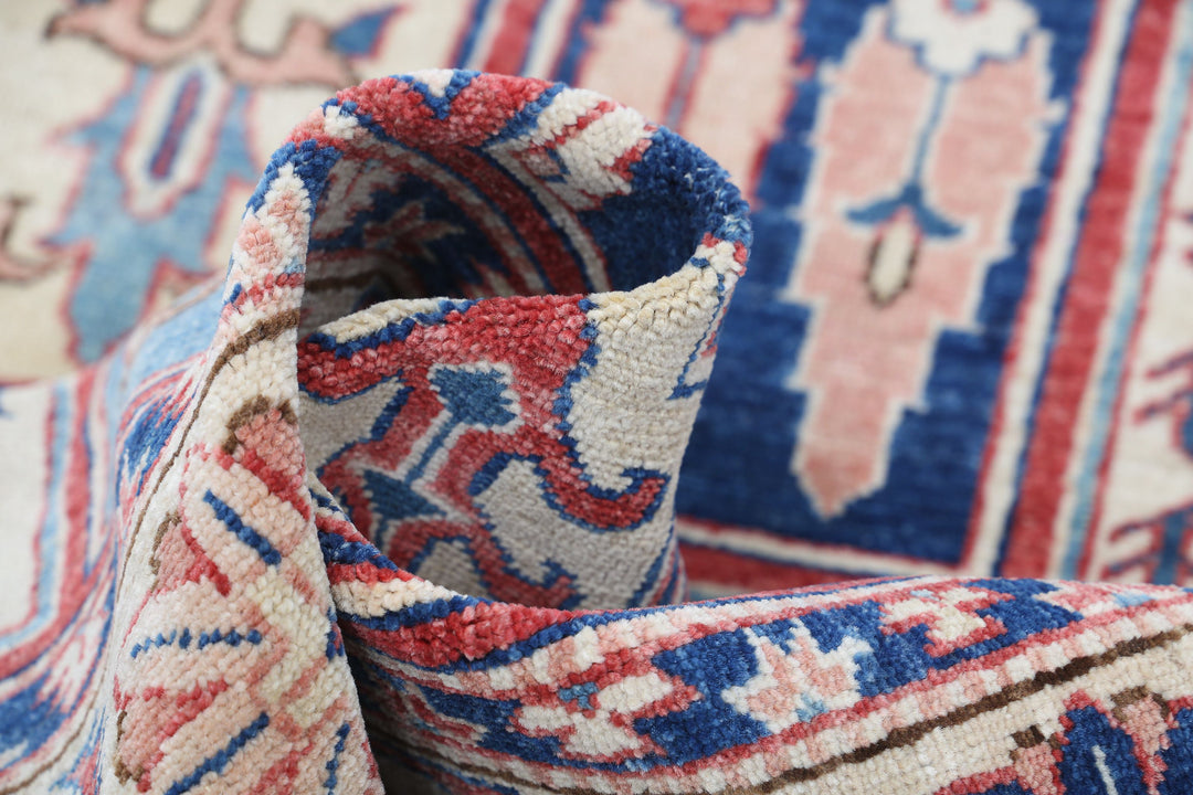 Hand Knotted Royal Kazak Wool Rug 4' 10" x 6' 7" - No. AT29784