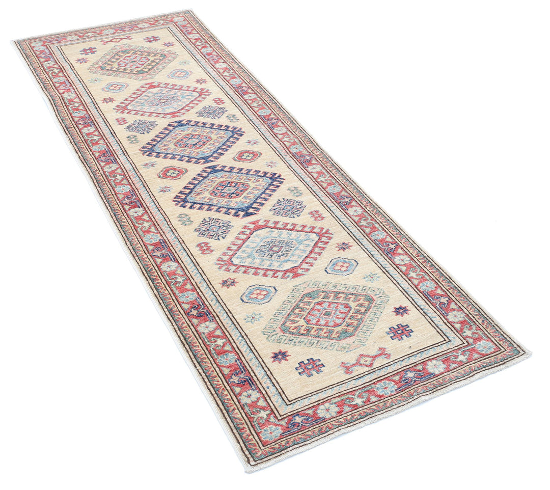 Hand Knotted Royal Kazak Wool Rug 2' 4" x 6' 5" - No. AT64493