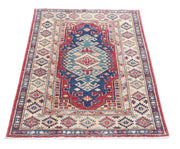 Hand Knotted Royal Kazak Wool Rug 2' 10" x 4' 2" - No. AT28777