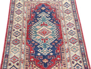 Hand Knotted Royal Kazak Wool Rug 2' 10" x 4' 2" - No. AT28777