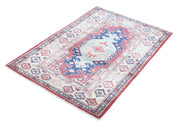 Hand Knotted Royal Kazak Wool Rug 2' 10" x 4' 2" - No. AT44684