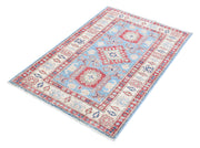 Hand Knotted Royal Kazak Wool Rug 2' 9" x 4' 2" - No. AT98505