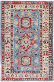 Hand Knotted Royal Kazak Wool Rug 2' 9" x 4' 2" - No. AT98505