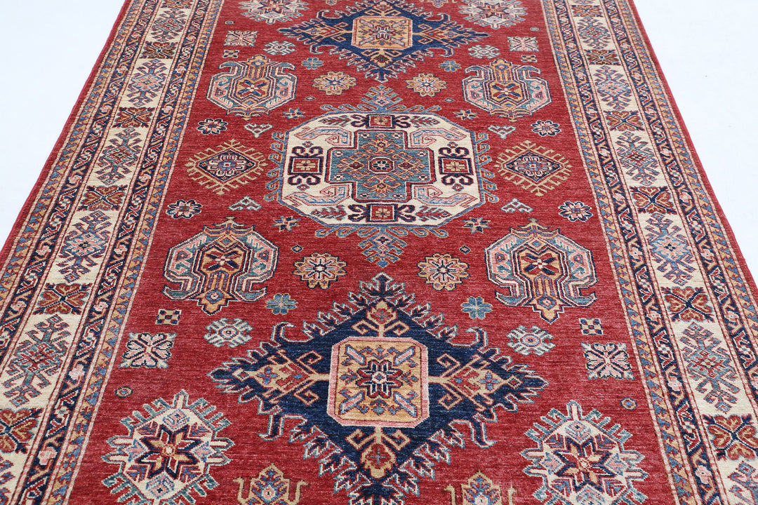 Hand Knotted Royal Kazak Wool Rug 5' 6" x 8' 3" - No. AT97288