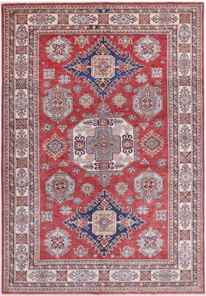 Hand Knotted Royal Kazak Wool Rug 5' 6" x 8' 3" - No. AT97288