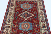 Hand Knotted Royal Kazak Wool Rug 3' 6" x 4' 9" - No. AT91334