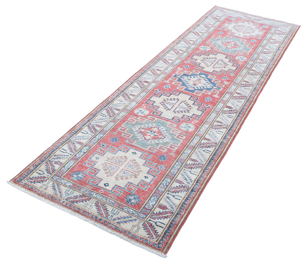 Hand Knotted Royal Kazak Wool Rug 2' 7" x 8' 10" - No. AT23557