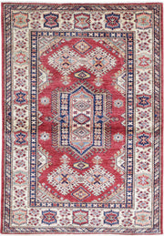 Hand Knotted Royal Kazak Wool Rug 3' 5" x 5' 2" - No. AT41449