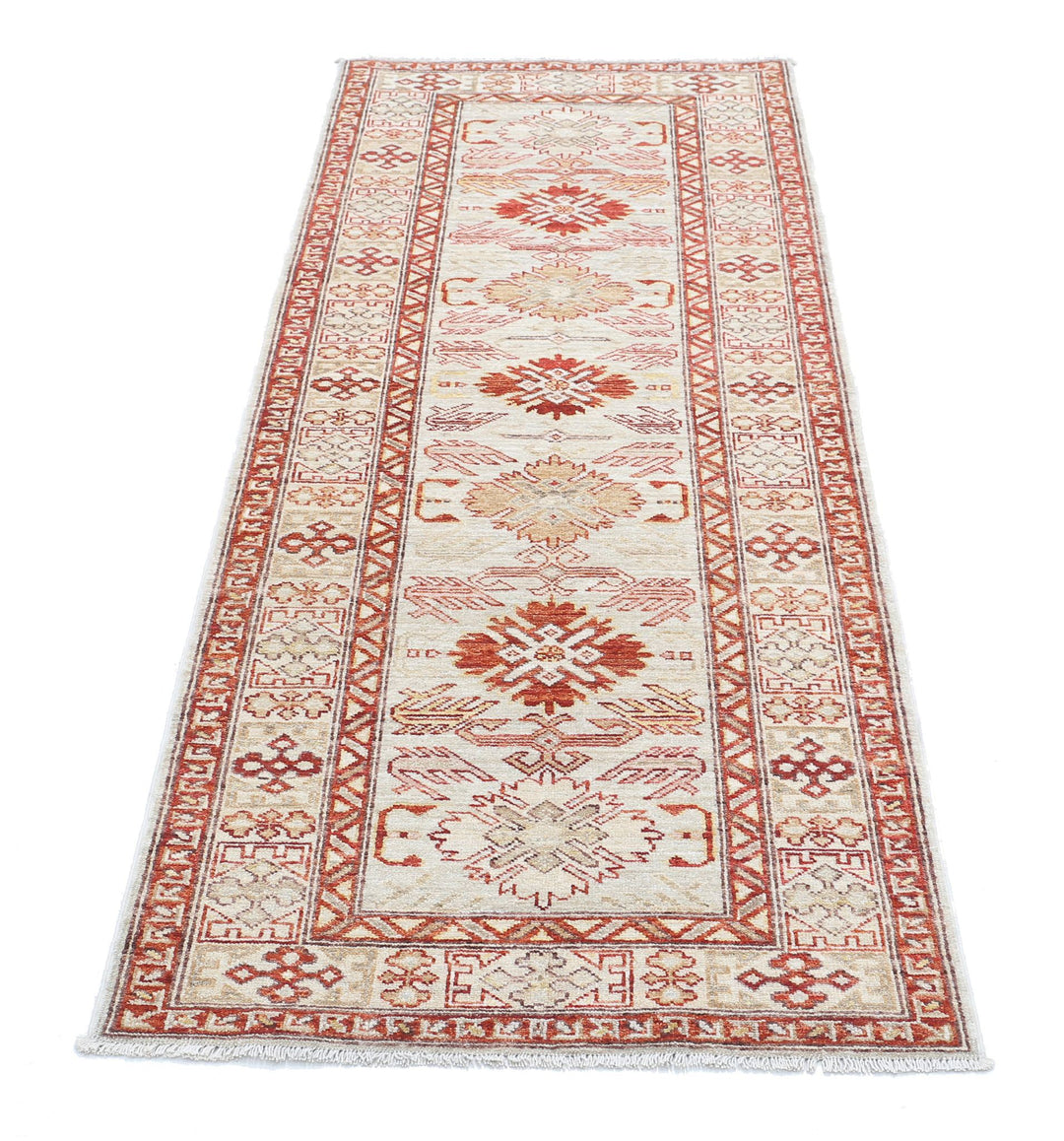 Hand Knotted Royal Kazak Wool Rug 2' 8" x 6' 6" - No. AT72052