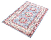 Hand Knotted Royal Kazak Wool Rug 2' 9" x 4' 2" - No. AT19104