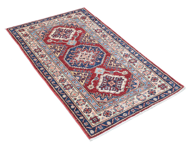 Hand Knotted Royal Kazak Wool Rug 2' 8" x 4' 2" - No. AT70037