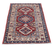 Hand Knotted Royal Kazak Wool Rug 2' 8" x 4' 2" - No. AT70037