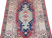 Hand Knotted Royal Kazak Wool Rug 2' 9" x 4' 1" - No. AT34850