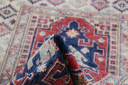 Hand Knotted Royal Kazak Wool Rug 2' 9" x 4' 1" - No. AT34850