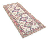 Hand Knotted Royal Kazak Wool Rug 2' 7" x 6' 2" - No. AT23153