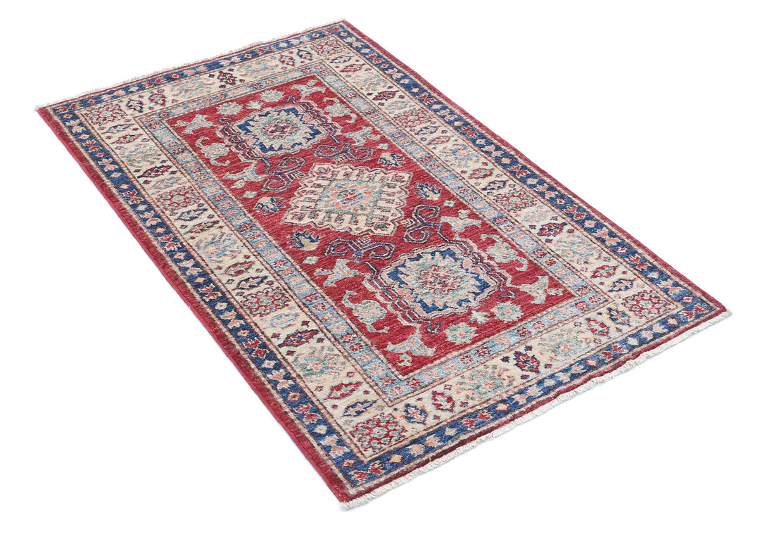 Hand Knotted Royal Kazak Wool Rug 2' 7" x 4' 0" - No. AT65342
