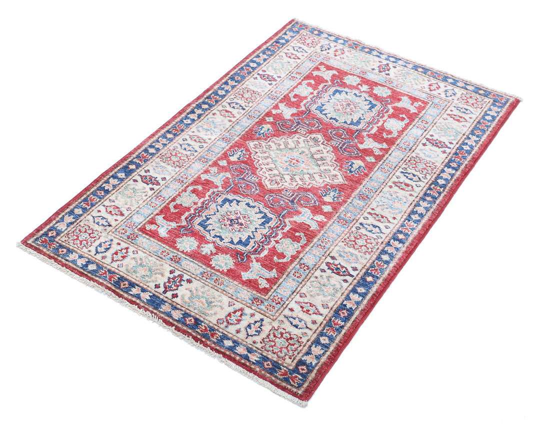Hand Knotted Royal Kazak Wool Rug 2' 7" x 4' 0" - No. AT65342