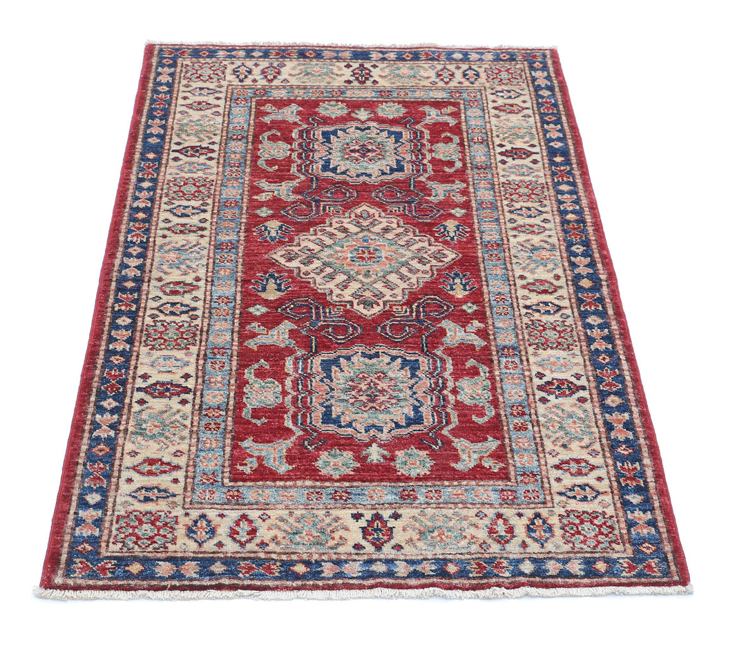 Hand Knotted Royal Kazak Wool Rug 2' 7" x 4' 0" - No. AT65342