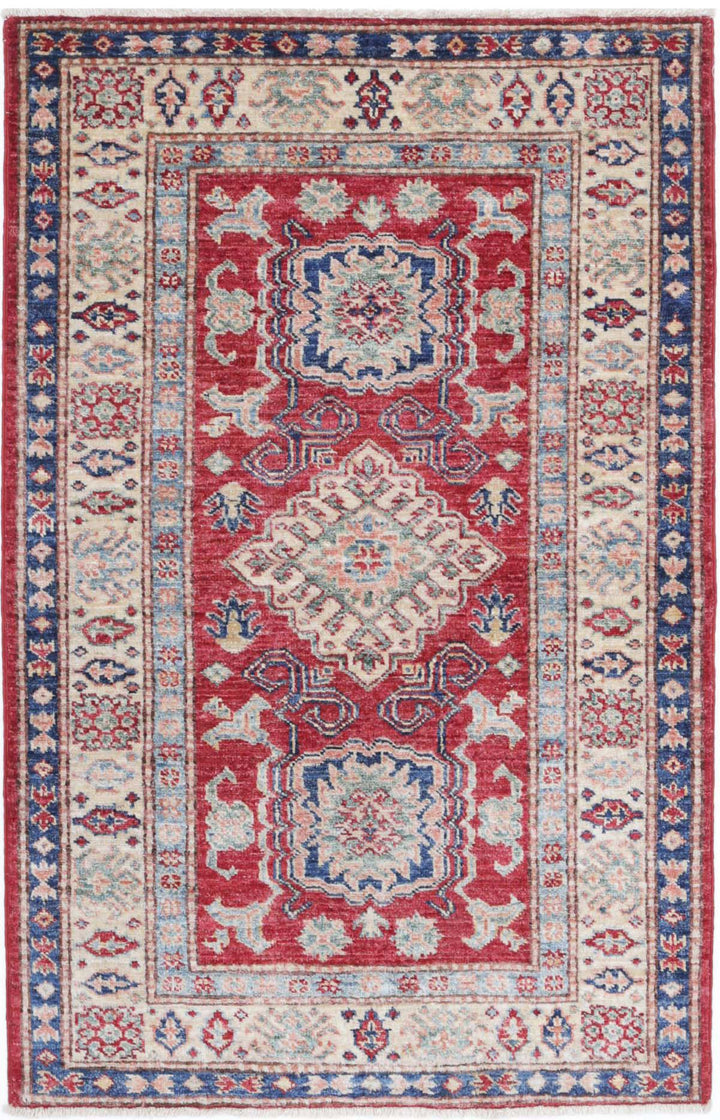 Hand Knotted Royal Kazak Wool Rug 2' 7" x 4' 0" - No. AT65342
