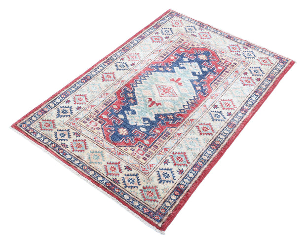 Hand Knotted Royal Kazak Wool Rug 2' 9" x 4' 1" - No. AT91339