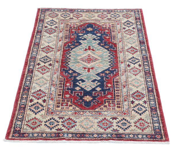 Hand Knotted Royal Kazak Wool Rug 2' 9" x 4' 1" - No. AT91339