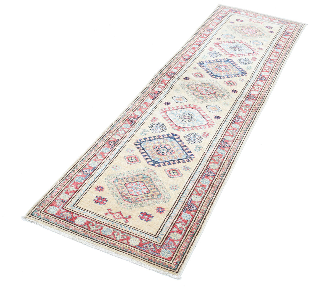 Hand Knotted Royal Kazak Wool Rug 2' 2" x 7' 10" - No. AT64201