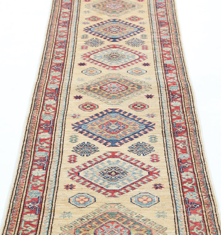 Hand Knotted Royal Kazak Wool Rug 2' 2" x 7' 10" - No. AT64201