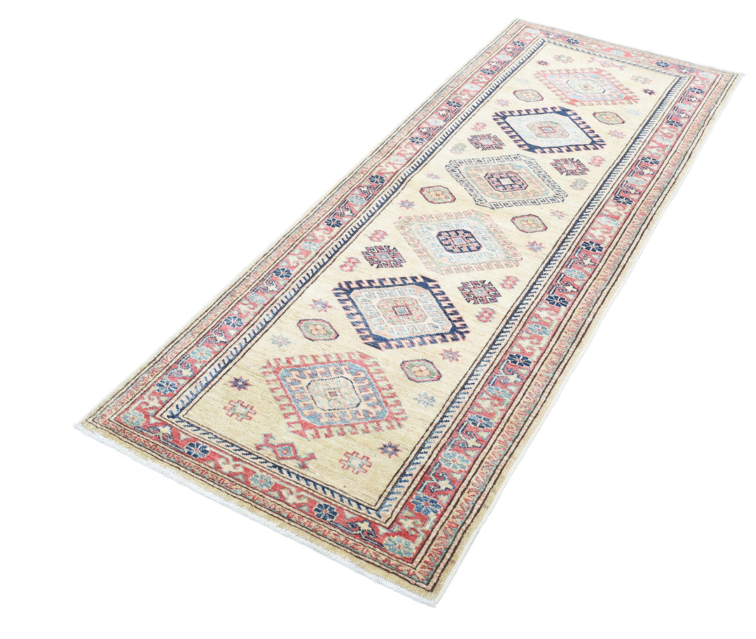 Hand Knotted Royal Kazak Wool Rug 2' 6" x 6' 4" - No. AT54063