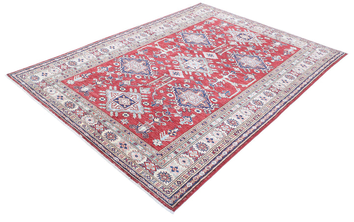 Hand Knotted Royal Kazak Wool Rug 5' 8" x 7' 8" - No. AT66996