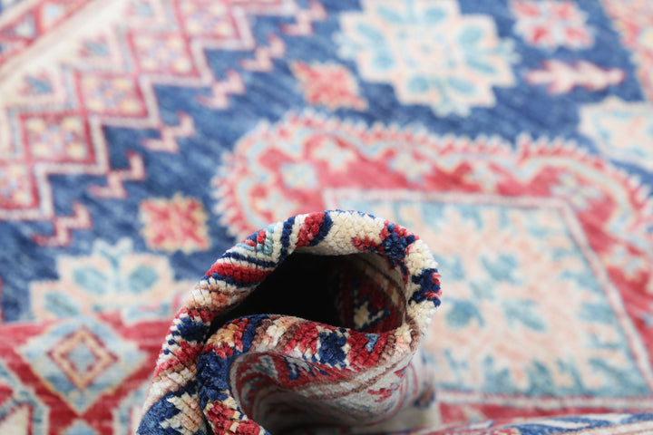 Hand Knotted Royal Kazak Wool Rug 4' 8" x 6' 8" - No. AT37734