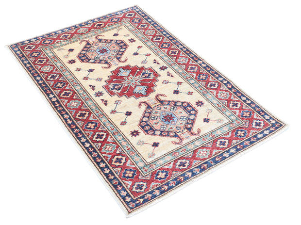 Hand Knotted Royal Kazak Wool Rug 2' 10" x 4' 0" - No. AT99442