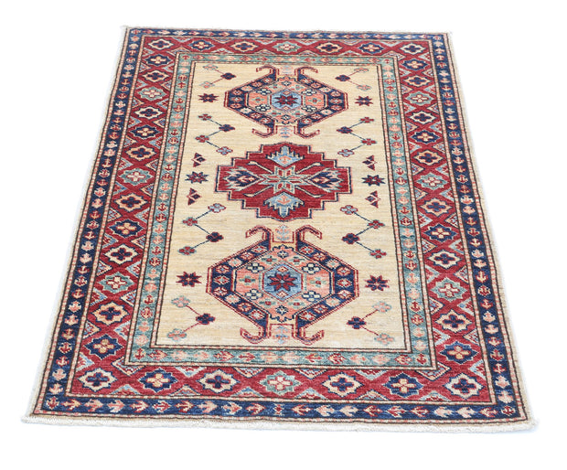 Hand Knotted Royal Kazak Wool Rug 2' 10" x 4' 0" - No. AT99442