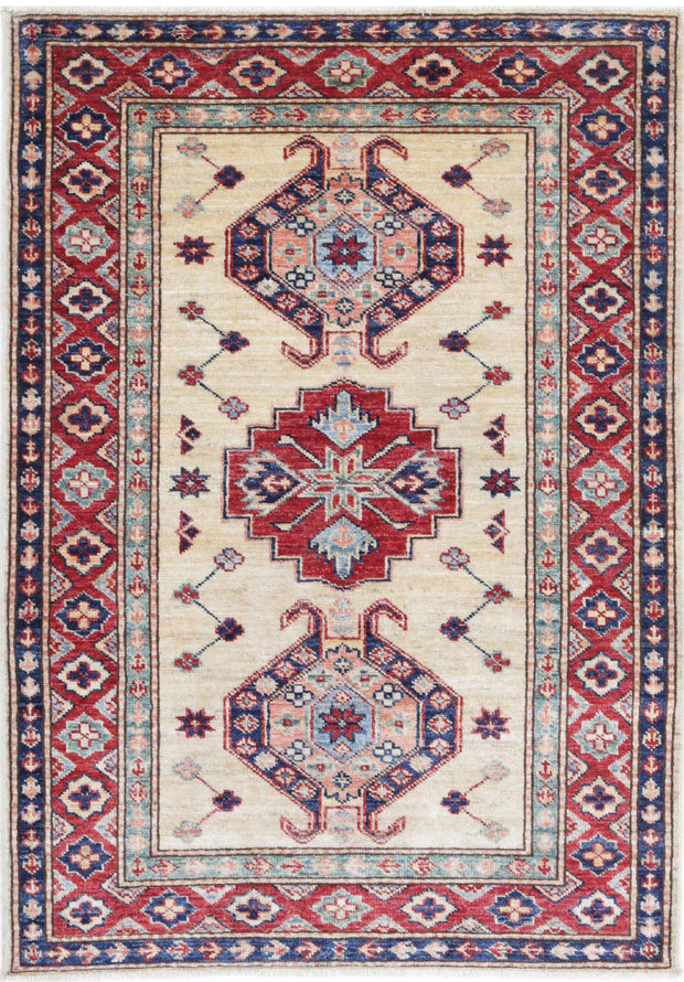 Hand Knotted Royal Kazak Wool Rug 2' 10" x 4' 0" - No. AT99442