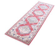 Hand Knotted Royal Kazak Wool Rug 2' 1" x 6' 6" - No. AT20991