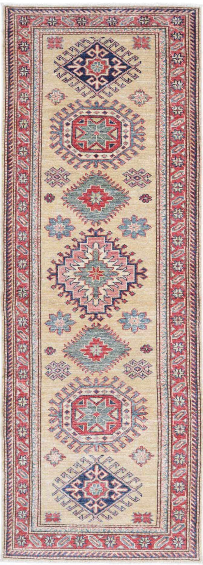 Hand Knotted Royal Kazak Wool Rug 2' 4" x 6' 9" - No. AT83772