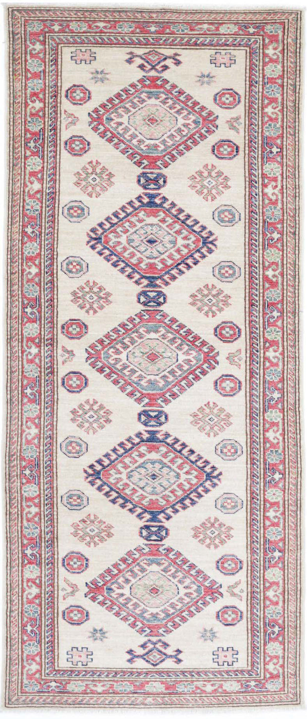 Hand Knotted Royal Kazak Wool Rug 2' 7" x 6' 5" - No. AT82809