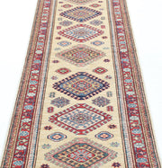 Hand Knotted Royal Kazak Wool Rug 2' 4" x 7' 5" - No. AT78757