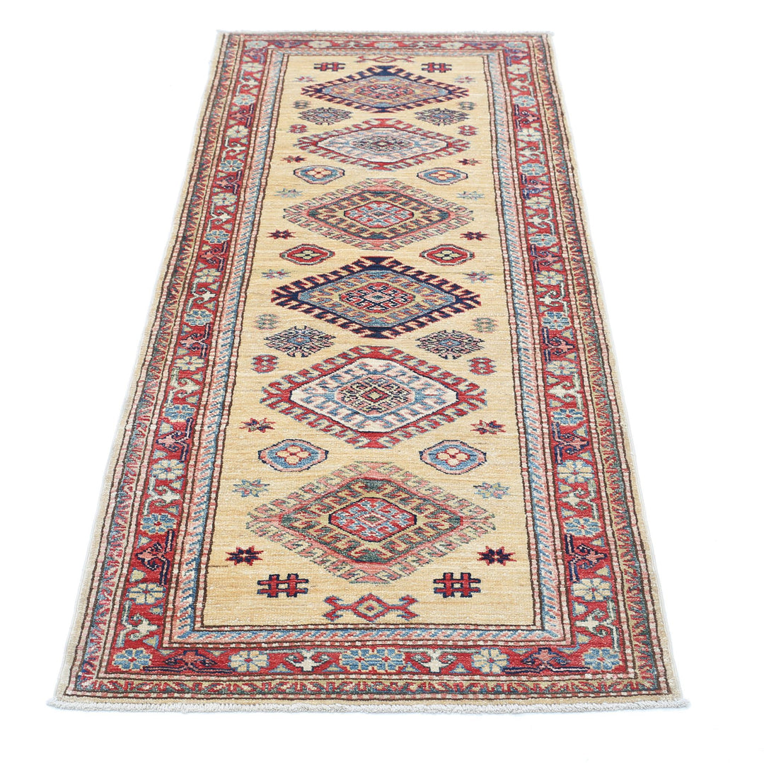 Hand Knotted Royal Kazak Wool Rug 2' 4" x 6' 0" - No. AT31655