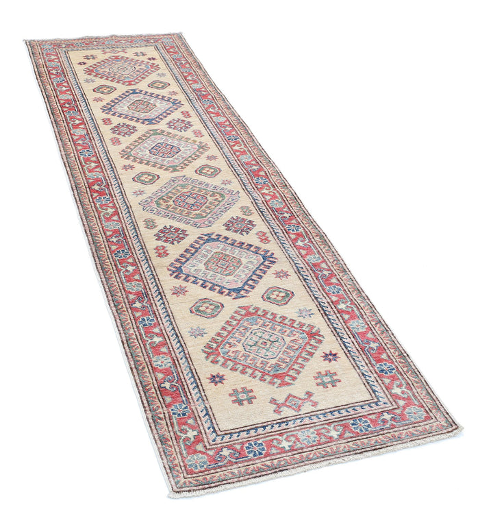 Hand Knotted Royal Kazak Wool Rug 2' 3" x 7' 4" - No. AT32203