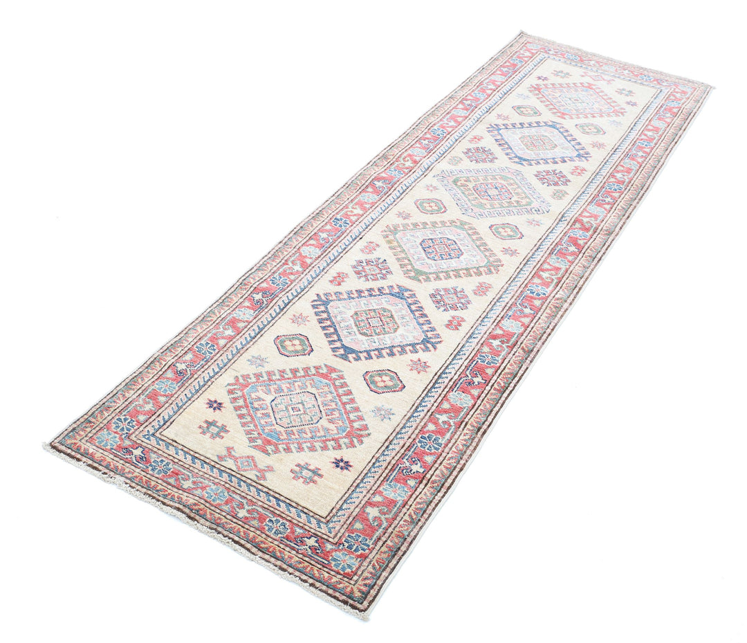 Hand Knotted Royal Kazak Wool Rug 2' 3" x 7' 4" - No. AT32203