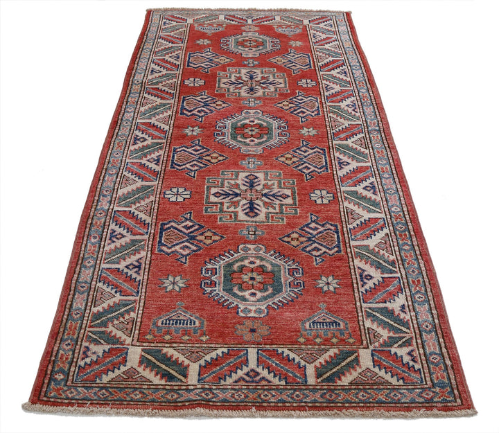 Hand Knotted Royal Kazak Wool Rug 2' 7" x 5' 10" - No. AT29676