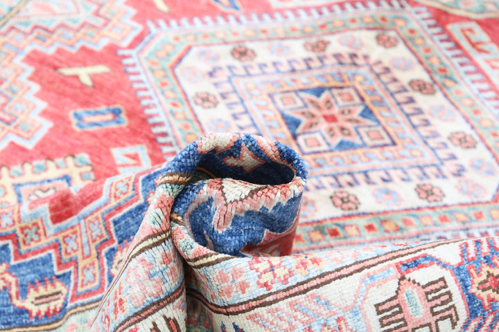 Hand Knotted Royal Kazak Wool Rug 4' 10" x 6' 6" - No. AT83236