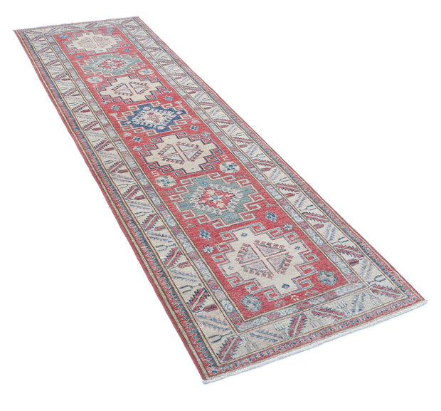 Hand Knotted Royal Kazak Wool Rug 2' 7" x 8' 10" - No. AT23557