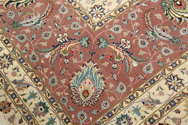 Hand Knotted Masterpiece Persian Tabriz Fine Faragi Wool Rug 13' 0" x 16' 11" - No. AT40013